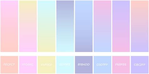 Premium Vector | Stylish pastel gradient set color pick Pastel pallete set Color template