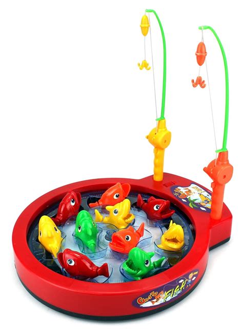 Bass Beat Fishing Game Toy for Kids Battery Operated Rotating Novelty ...