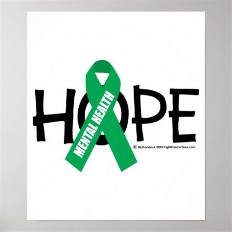 Mental Health Hope Poster | Zazzle.com