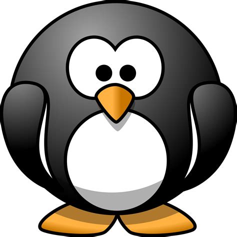 Clipart - Cartoon penguin