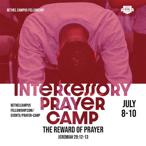 2022 Intercessory Prayer Camp | The Reward of Prayer - Bethel Campus Fellowship