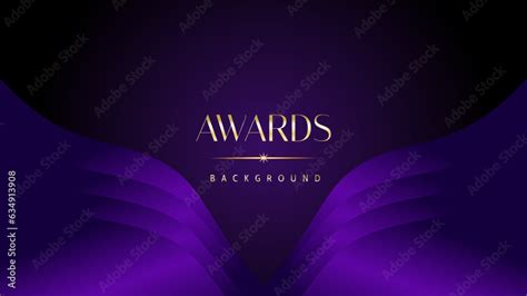 Dark purple golden royal awards graphics background. Elegant modern ...