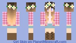 Flower Girl Minecraft Skin