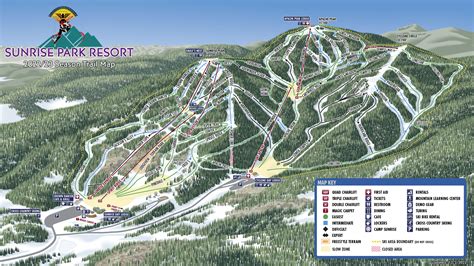 Sunrise Ski Trail Map - Clarey Caroljean