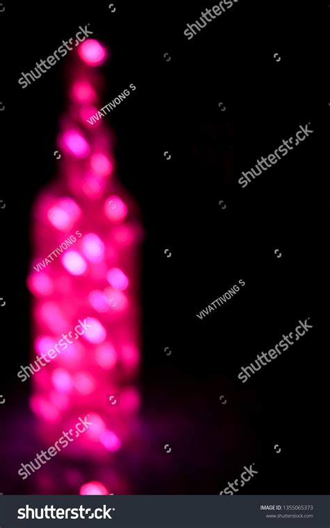 Pink Bokeh Lights Black Background Stock Photo 1355065373 | Shutterstock