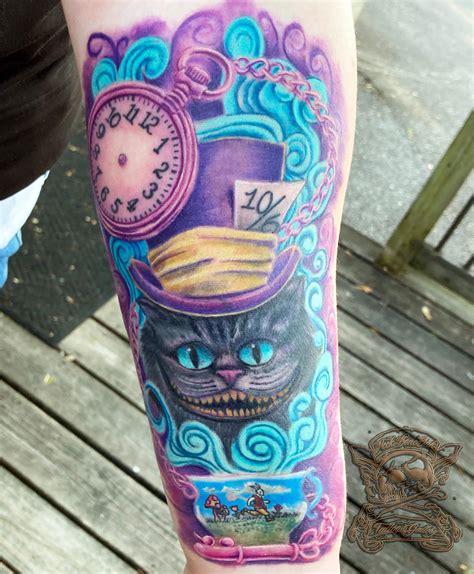 Cheshire-cat-Alice-in-wonderland-tattoo-1 by NeckBoneInkTattoo on ...