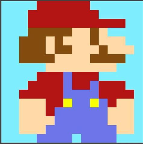 Mario 8-bit pixel art by undertalefan80001 on DeviantArt