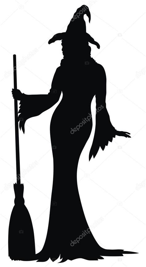 Witch silhouette Stock Vector by ©oorka5 4298521