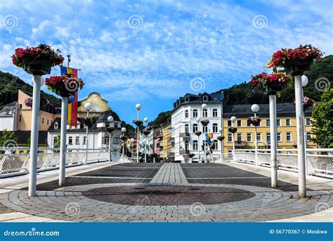 Bad Ems, the Spa Town on the Banks of the River Lahn, Germany Stock Image - Image of resort ...