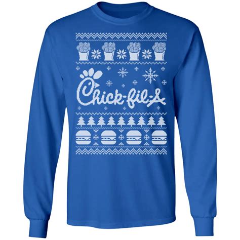 Chick-fil-A Christmas LS Cotton T-Shirt For Men Women - The Wholesale T-Shirts By VinCo