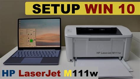 HP LaserJet M111w Setup Windows Laptop, WiFi Wireless Setup. - YouTube