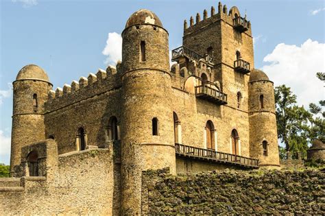 Castle in Gondar, Castle of Fasilidis, the emperor of Gondar,Ethiopia ...