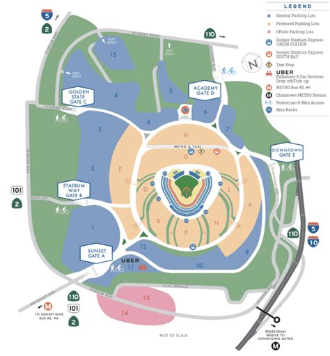 Dodger_Stadium_Parking_Map - Stadium Parking Guides