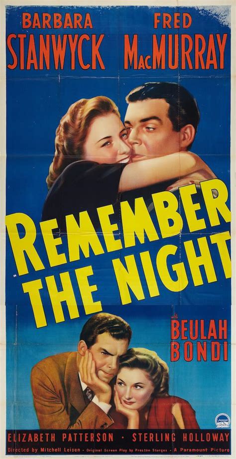 Remember the Night (1940) - Poster US - 1524*2964px