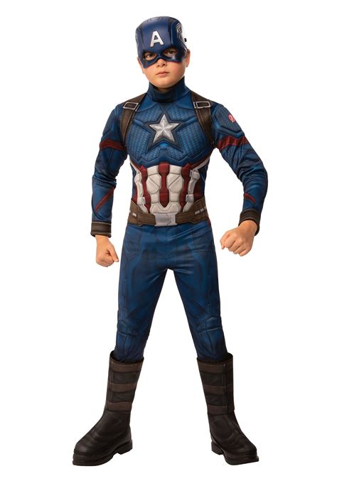 Avengers Endgame Deluxe Boy's Captain America Costume | Marvel Costumes