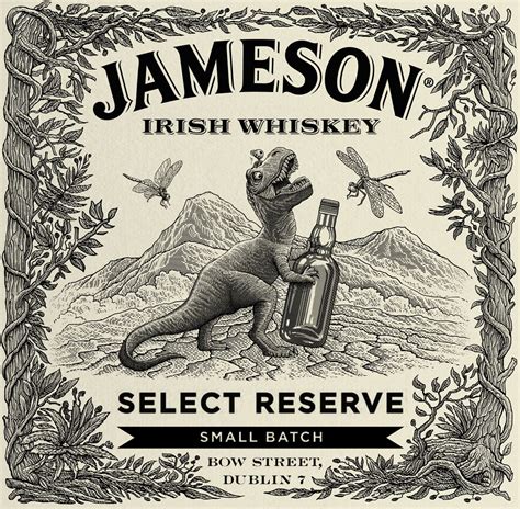 concept for Jameson whiskey. Label, engraving, illustration | Whiskey ...