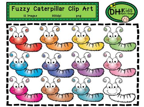 Caterpillar Clip Art Insect Clip Art Bug Clip Art | Etsy