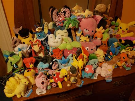 Current Pokemon plush collection including japan and london exclusives ...