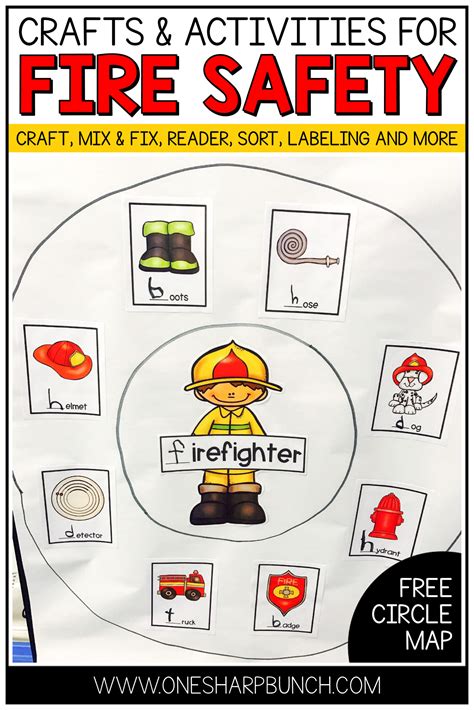 Firefighter Poem & Free Firefighter Circle Map - One Sharp Bunch