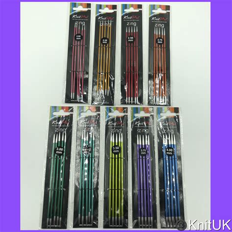 KnitPro Zing Aluminium Knitting Needle Set | KnitUK