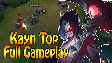 LOL - KAYN TOP LANE - FULL GAMEPLAY [HD] [Ger] - YouTube