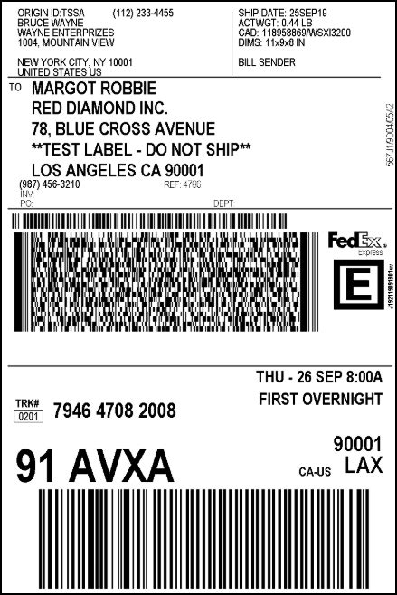 Fedex Express Label On Package