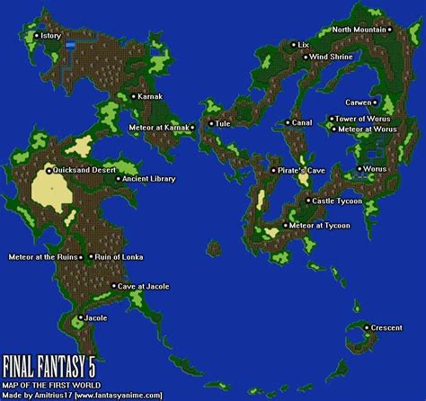 Final Fantasy 1 World Map