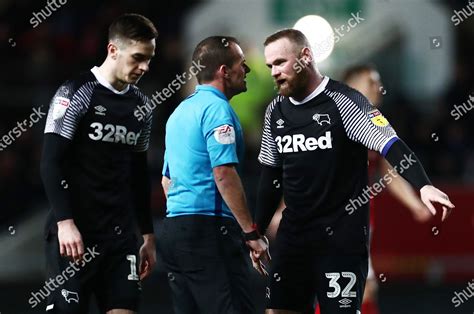 Wayne Rooney Derby County Speaks Referee Editorial Stock Photo - Stock ...