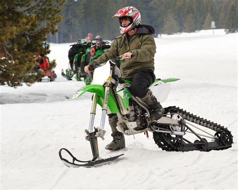 Snow bike racing at the World Snowmobile EXPO March 15-17,2013 in West Yellowstone, Montana ...