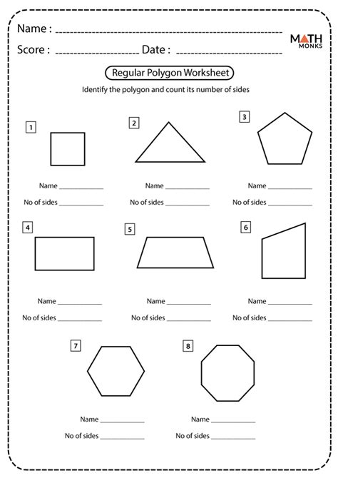 Identify Polygons Worksheet