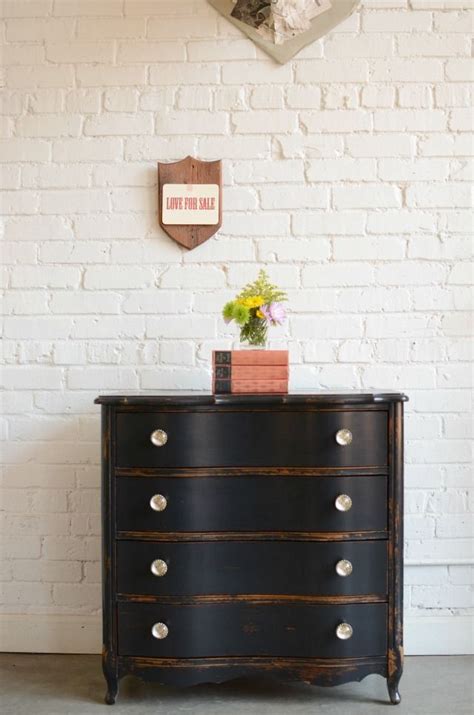 10 Painted Dressers You Can't Miss! | Black painted furniture