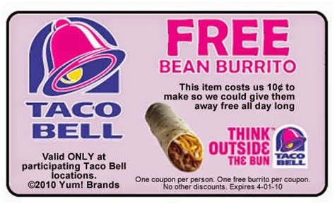 Printable Coupons: Taco Bell Coupons