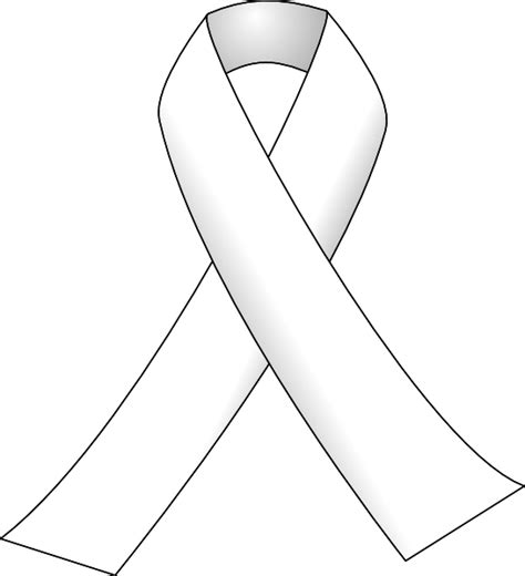 White Ribbon 3 Clip Art at Clker.com - vector clip art online, royalty ...