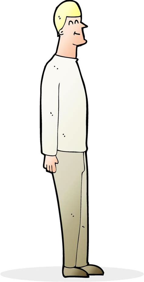 cartoon tall man 12281361 Vector Art at Vecteezy