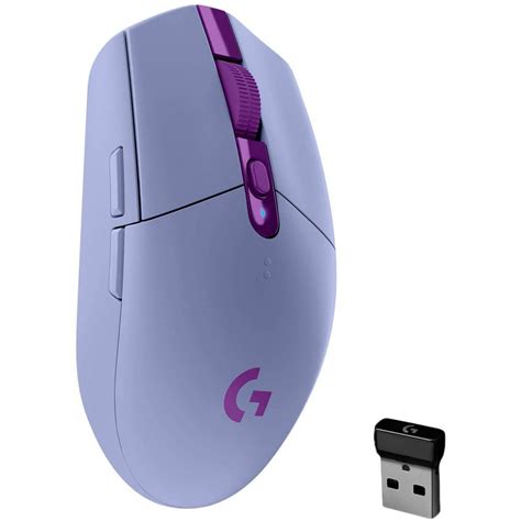 Mouse Gamer Inalámbrico Logitech G305 Lightspeed Lila / Sensor HERO ...