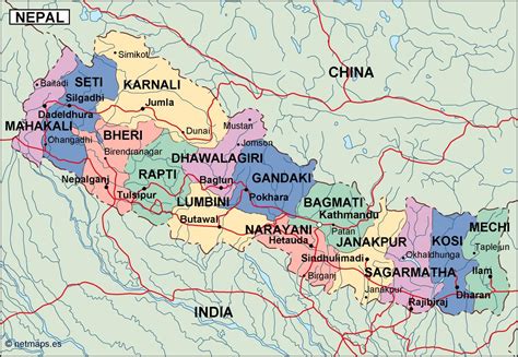 Nepal Map Map Nepal Country Maps - Gambaran