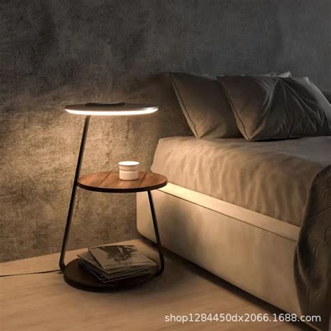 Bedroom bedside floor lamp wireless charging living room sofa side ...