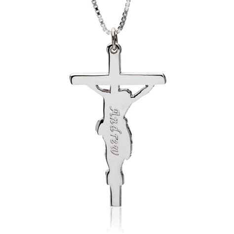 Personalised Jesus Cross Necklace