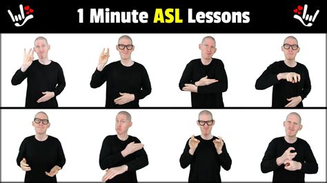 ASL | 1 Minute ASL Lessons | Statements, Questions, Conversations, Antonyms | American Sign ...