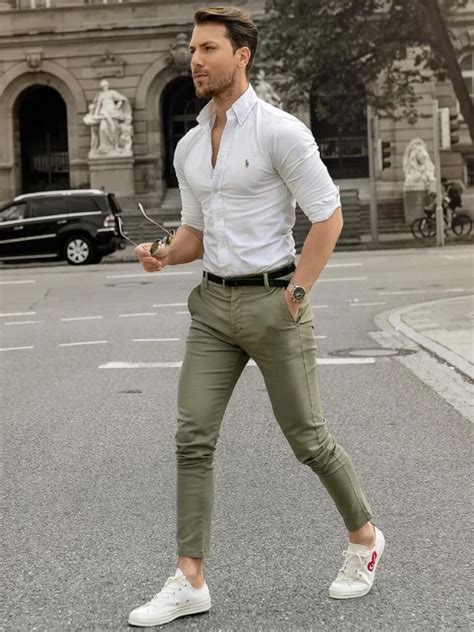 Green Pants Outfit Ideas for Men| Green Pants Combination Shirts