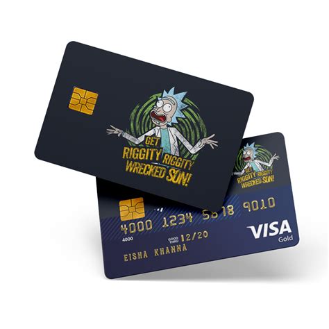 Get right wrecked Rick & morty Credit and Debit Card sticker - Ink Fish