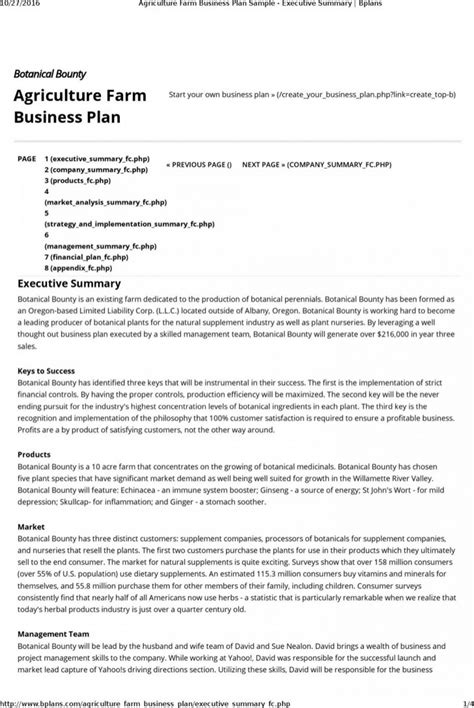 Small Farm Business Plan Template | Farm business, Business plan template, Business planning