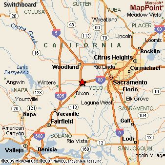 Davis, California Area Map & More