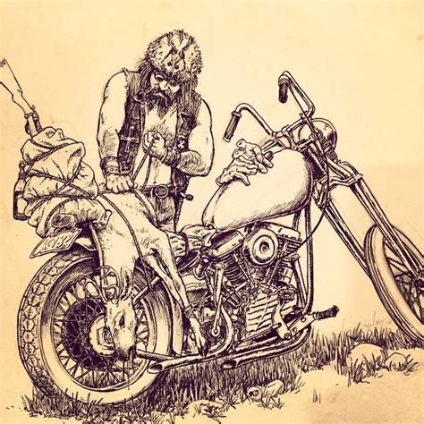 Pin by Mike Gunsel on BIKERS | Biker art, Art inspiration drawing ...