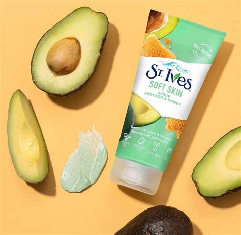 St. Ives Soft Skin Face Scrub - Avocado and Honey - 170g - Focallure