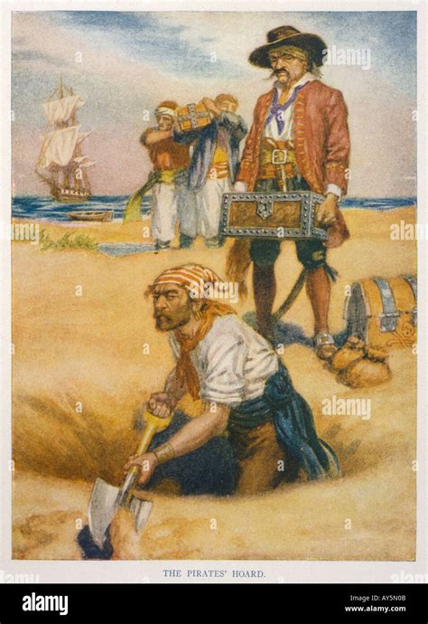 Pirates Bury Treasure Stock Photo, Royalty Free Image: 5550346 - Alamy