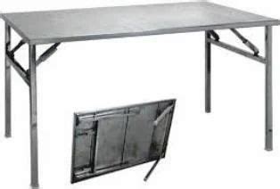 Stainless Steel Folding Catering Table DCT 1021, For Canteen, Size (Inches): 45 X 21 X 30 Inch ...