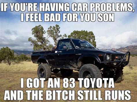 Toyota 4x4, Truck memes, Toyota