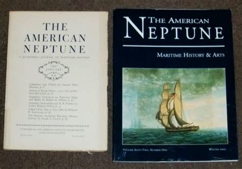 American Neptune. Volume I, No. 1, January 1941 - Volume Sixty-two, Number One, Winter 2002.