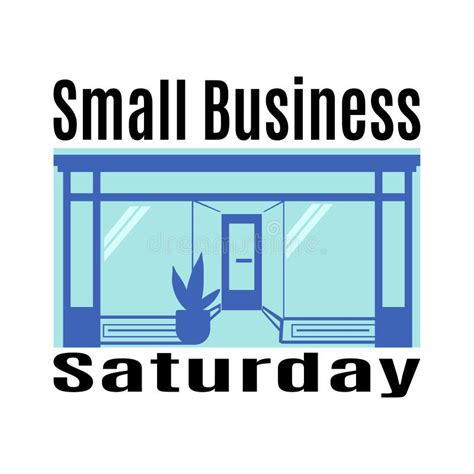 Small Business Saturday, Idea for Poster, Banner, Flyer or Postcard Stock Vector - Illustration ...